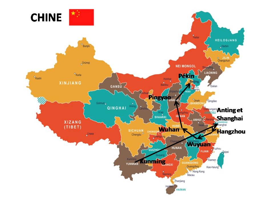 A Carte de Chine 3° voyage