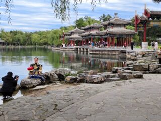 Chengde Résidence impériale Pavillon « au bord de l’eau »
