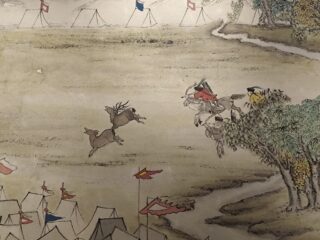 Chengde Résidence impériale peinture de la chasse d’automne « Mulan »