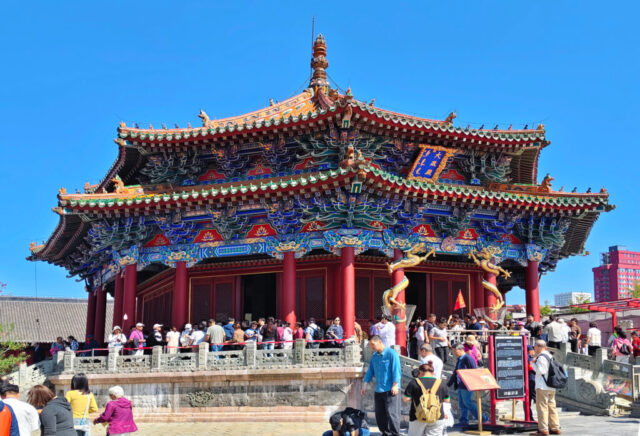 Pavillon Dazheng Le Palais impérial de Shenyang Pavillon Dazheng