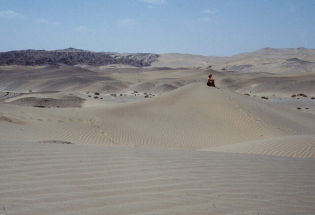 Dunes de sable autour de Dunhuang, Chine