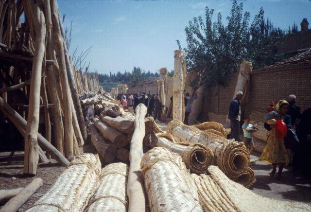 Le marché de Kashgar en 1990