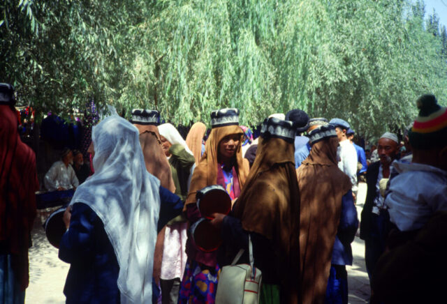 Le marché de Kashgar en 1990