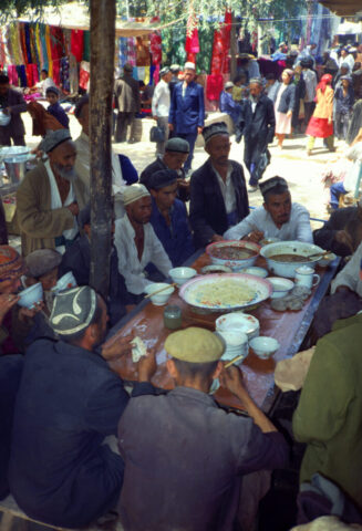 Le marché de Kashgar en 1990