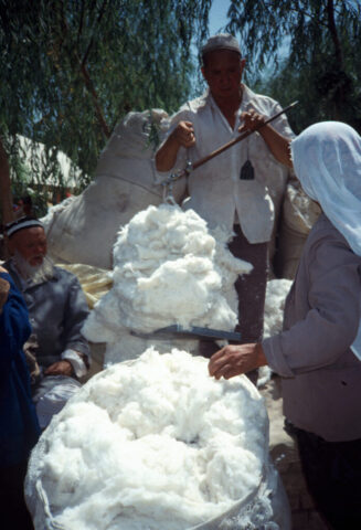 Le marché de Kashgar en 1990
