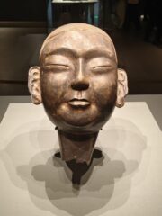 Masque funéraire en argent doré - dynastie Jiao Musée de la capitale - Pékin