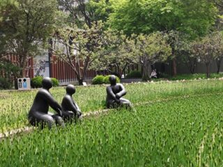 Conversation champêtre Sculptures du Parc Jìng'ān - Shanghai