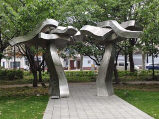 Portail d'affaissement - Hans Van de Bovenkamp - Etats-Unis Sculptures du Parc Jìng'ān - Shanghai