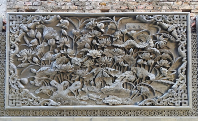 Bas-reliefs dans le Sanctuaire Língmíng de Lanzhou