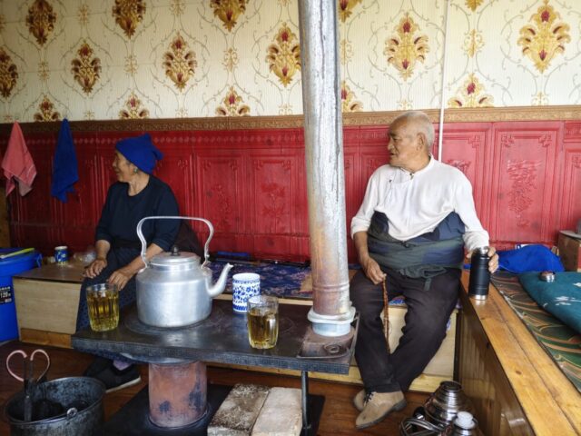 Xiahe - Intérieur d'une maison tibétaine