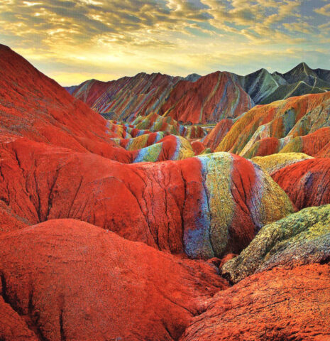Les montagnes de Zhangye - version arc-en-ciel