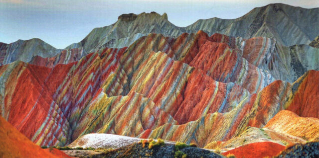 Les montagnes de Zhangye - version arc-en-ciel