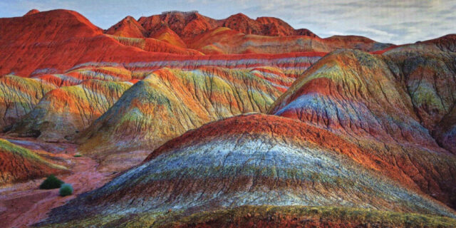 Les montagnes de Zhangye - version arc-en-ciel