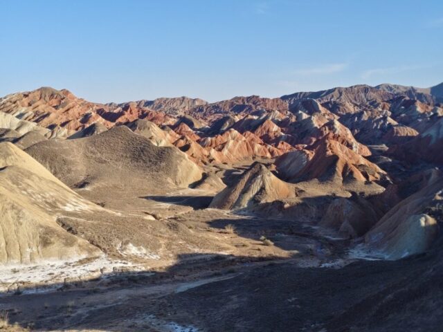 Les montagnes de Zhangye - ce que j'ai vu