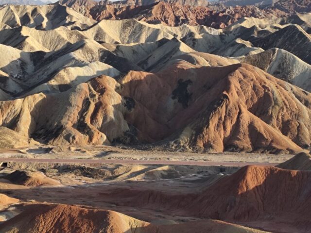 Les montagnes de Zhangye - ce que j'ai vu