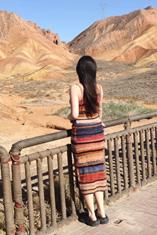 Les montagnes de Zhangye et les femmes caméléon