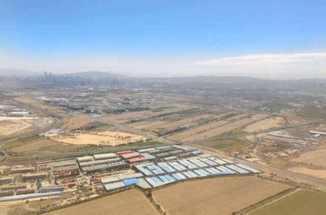 En vol depuis Urumqi