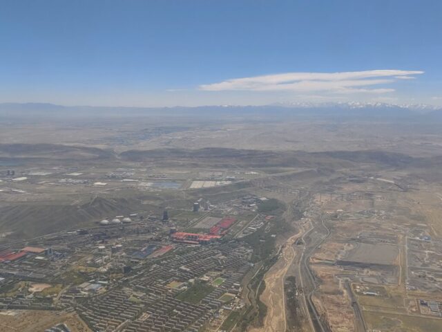 En vol depuis Urumqi