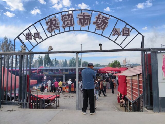 Marché alimentaire de Kashgar