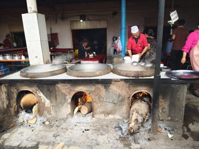 Marché alimentaire de Kashgar