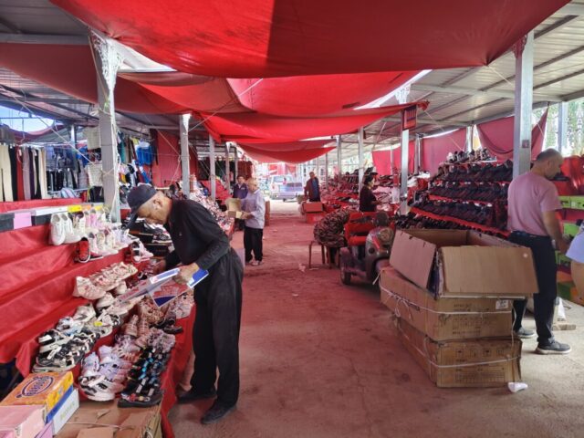 Marché alimentaire de Kashgar