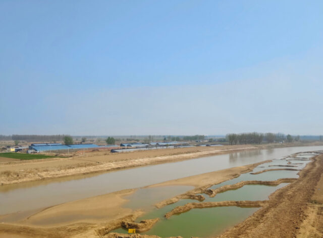 Paysages de Chine vus depuis le train