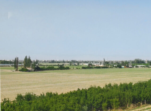 Paysages de Chine vus depuis le train