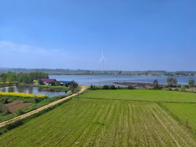 Paysages de Chine vus depuis le train