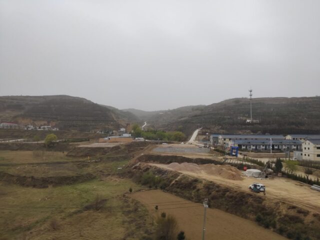 Paysages de Chine vus depuis le train