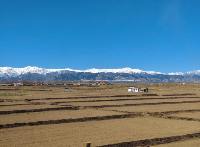 Paysages de Chine vus depuis le train
